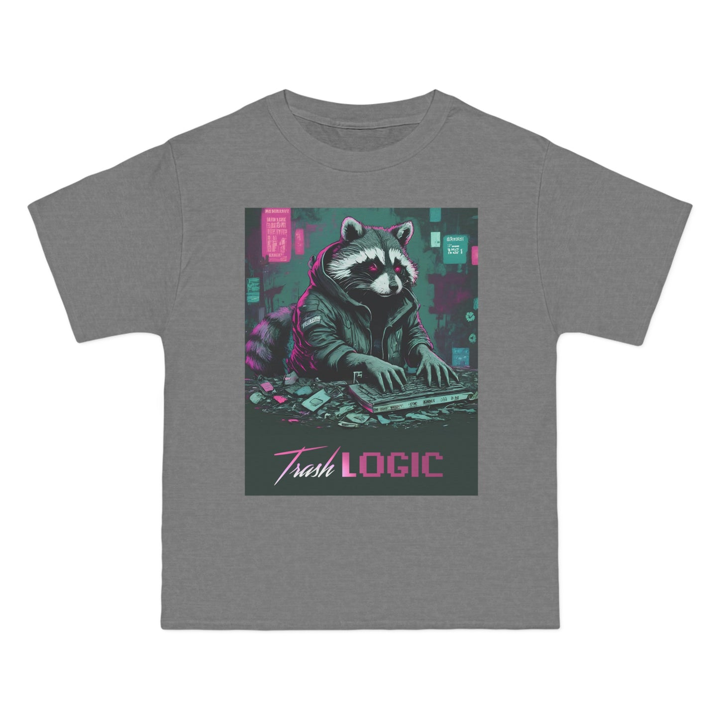Trash Logic Synthwave Racoon